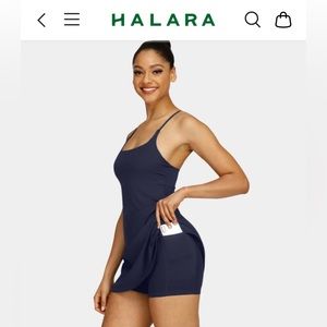 Halara Everyday Cloudful Wannabe Exercise Dress XS in “Peacoat”